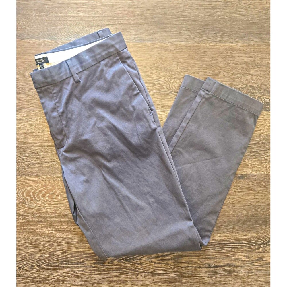 Banana Republic Mason Men’s Athletic Tapered Chino Pants Gray W35